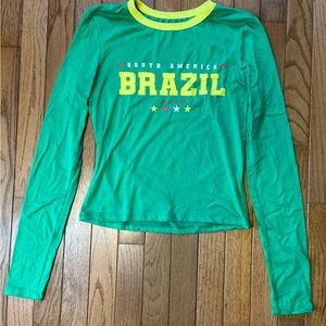 Green Brazil Long Sleeve Shirt